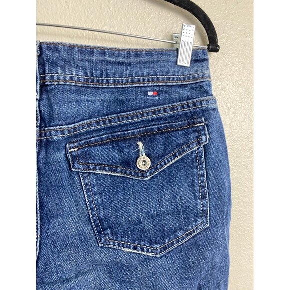 Tommy Hilfiger Womens Y2K Blue Wide Leg Jeans size 6 denim 90s Classic Cotton - Picture 14 of 16